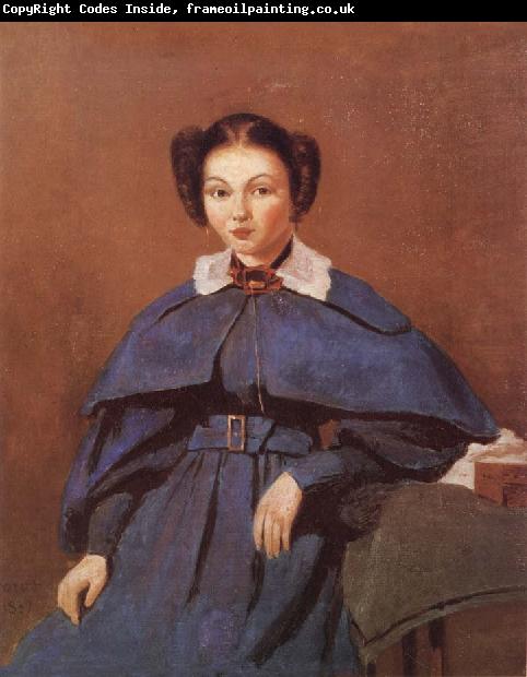 Corot Camille Portrait of Mme